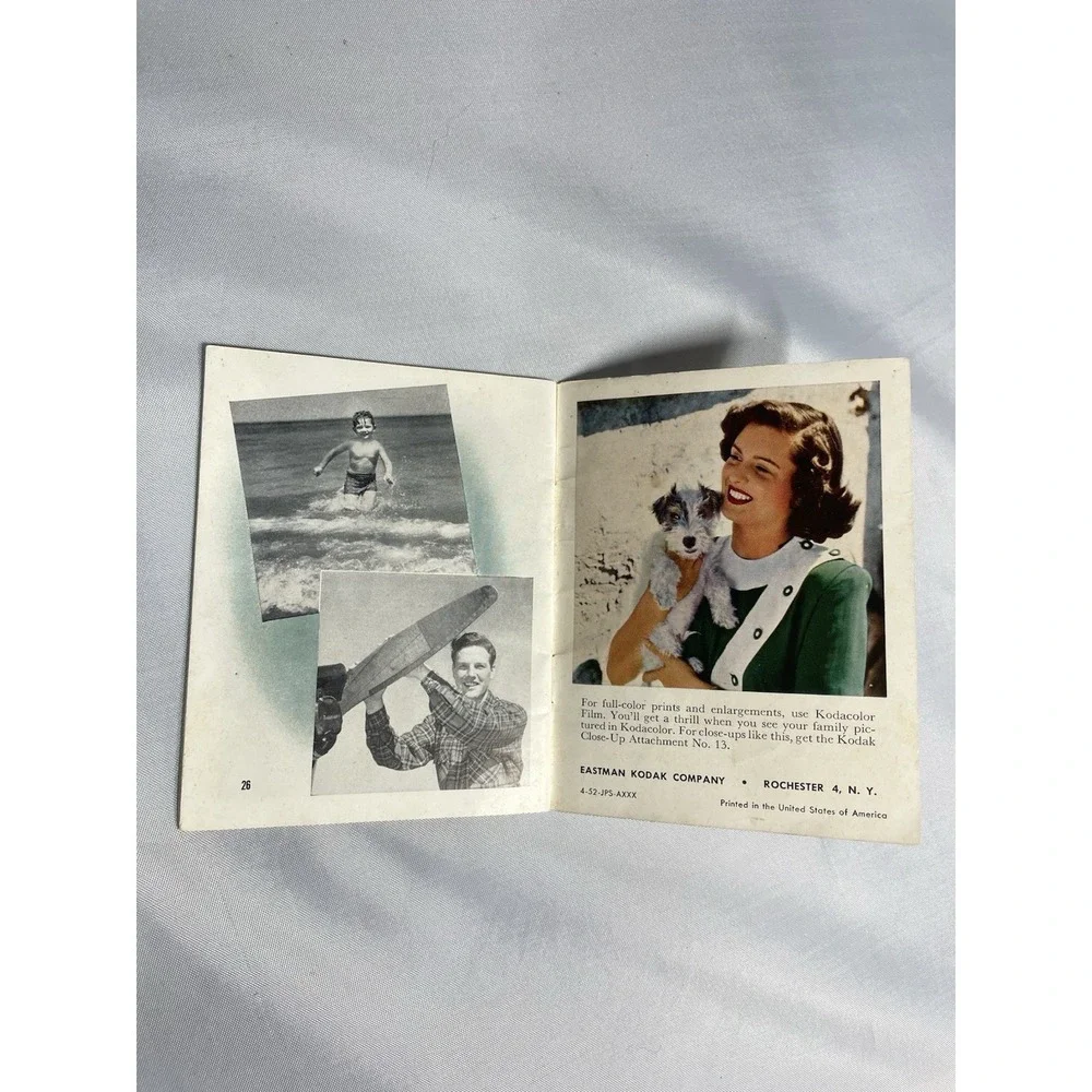 Vintage Instruction Book Manual for Kodak Brownie Hawkeye Camera Flash Model
